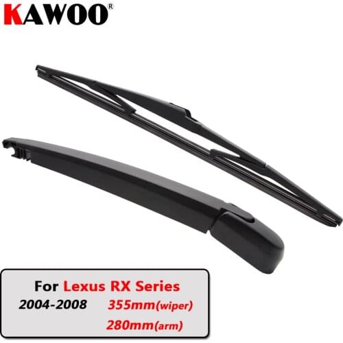 KAWOO Car Rear Wiper Blades Back Window Wipers Arm For Lexus RX Series Hatchback (2004-2008) 355mm Auto Windscreen Blade