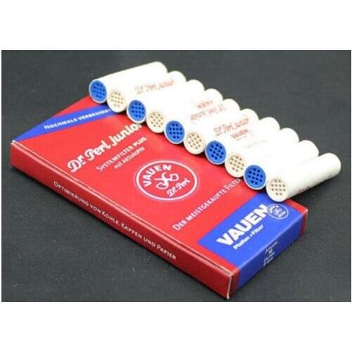 100pcs Tobacco Pipe Filters 9mm Smoking Pipe Activated Carbon Filter For VAUEN