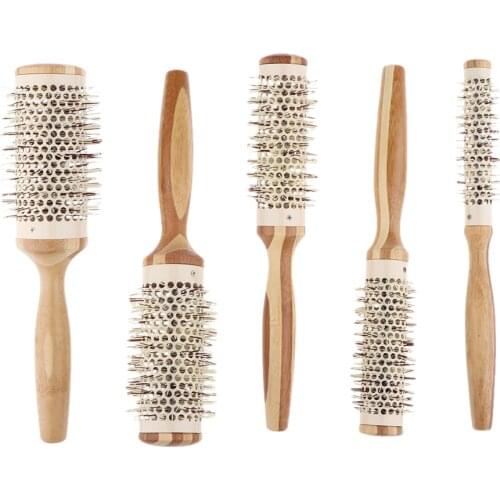Round Brush Barber Hairstyling Salon Tools Hair Brush Antistatic Hairbrushes