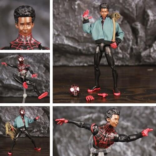 Marvel Spider Man Into The Spider Verse Miles Morales 7" Action Figure Spidey Amazing Spider-Man Two Legends Comic ZD Toys Doll