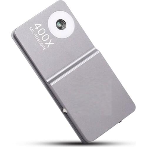Mobile Phone Microscope HD Camera Fill Light Small Mini Miniature 400X Times Lens for Iphone 11 Pro Max Etc