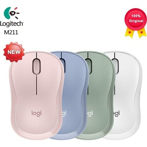 Logitech M221 Wireless Gaming Mouse 2.4GHz Silent Mice Optical Ergonomic Mause Games Office Micer for Mac OS/Windows