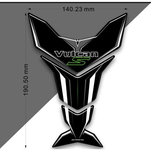 For Kawasaki VULCAN S 650 VN650 Tank Pad Stickers Decals Motorcycle Gas Fuel Tankpad Protection