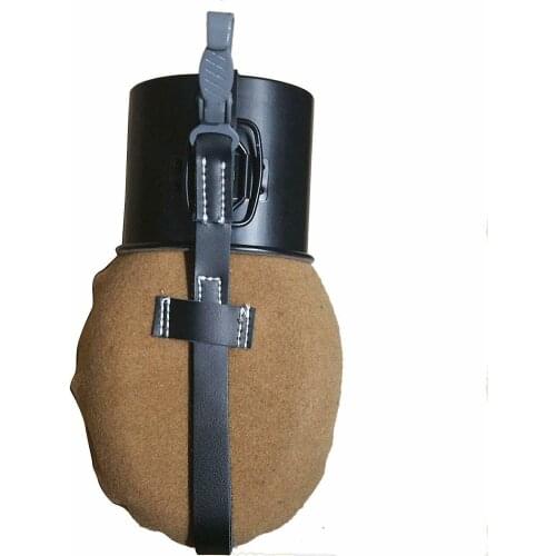 WWII GERMAN ARMY WH HEER ELITE WATER BOTTLE CANTEEN full-size & BROWN COVER armyshop2008