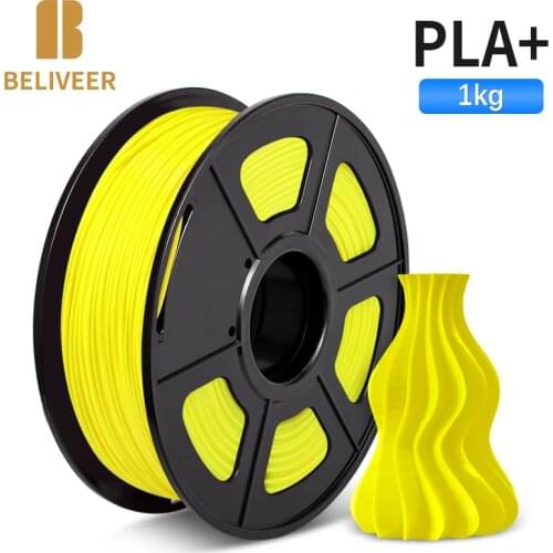 PLA PLUS 3D Printer Filament 1KG FDM 3D Printer And Printing Pen Material Tolerance +/-0.02MM DIY Gift BELIVEER 3D