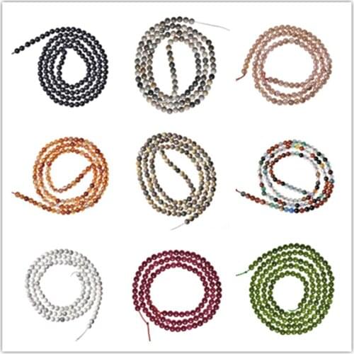 Factory wholesale Semi precious stone 2mm3mm beads Natural Crystal carnelian chalcedony Gem stone DIY accessories Hot-selling E3