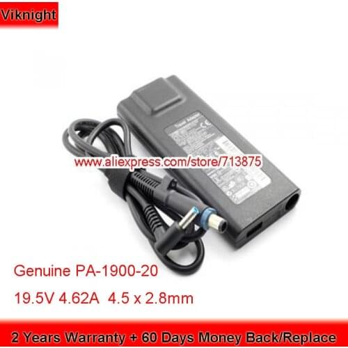 Genuine PA-1900-20 90W Charger 19.5V 4.62A AC Adapter for HP ENVY 14 14-3010NR 14-2096BR 14-2070NR Laptop Power Supply