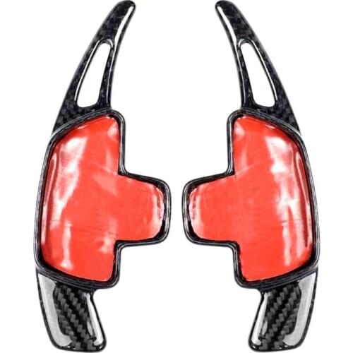 Real Carbon Fiber Steering Wheel Shift Paddle Switch Fit For Mercedes Benz C-Class W205 2015-2018