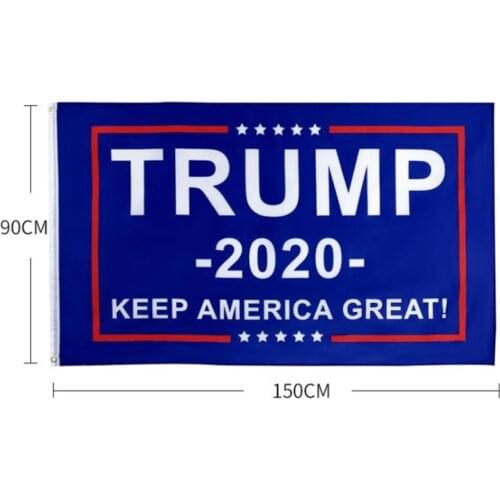 Trump 2020 Flag Print Keep America Great Banner Decor for President USA American Election No More Bullshirt Donald Flag 90x150cm