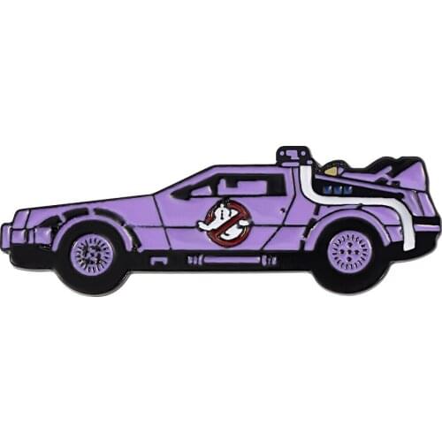 Back To The Future Hard Enamel Pins Brooch Women Backpack Bags Badge Movie Lapel Jewelry Gifts