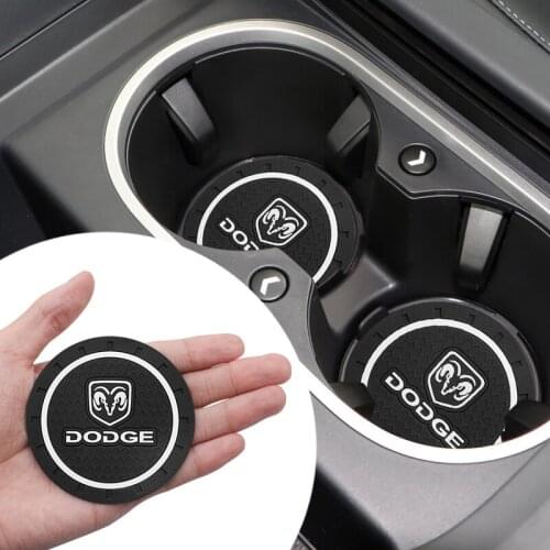 1/2pcs Car Cup Holder Anti-slip Mat Car Interior Accessories For Dodge caliber ram 1500 caravan charger grand caravan journey