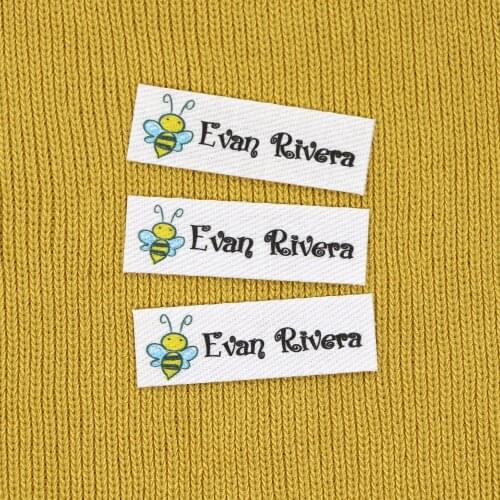 120 pieces Custom logo labels, Personalized name tags for children, Iron on label, Custom Clothing Labels, Name Tags(YT254)