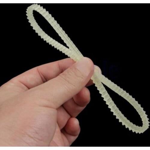 2 Pcs Home Sewing Machine Motor Serrated Belts Nylon Beige Sewing Machine Belts 32.5cm/34cm/35.5cm DIY Accessories