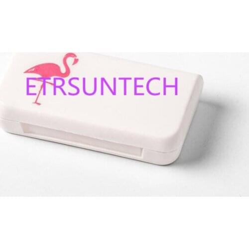 200pcs 3 Grids Cartoon Mini Portable Pill Box Tablet Storage Case Plastic Container for Medicines Organizer