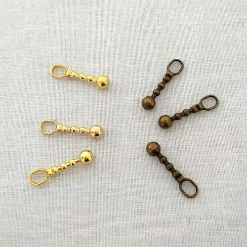 50PCS 3# 25mm Metal Zipper Puller Bag Bronze Pull Pendant DIY Wallet Jacket Repair Zip Pendant Hardware Zipper Sliders