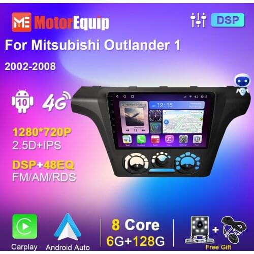Voice Control Autoradio For Mitsubishi Outlander 1 2002-2008 Car Radio Multimedia Player Navigation DSP GPS Carplay No 2 din DVD