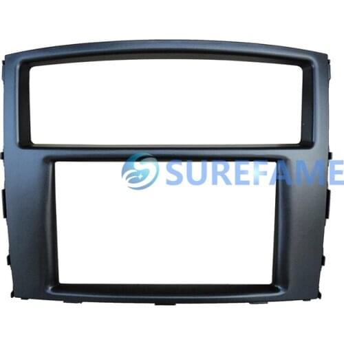 Car Facia for MITSUBISHI Pajero, Shogun, Montero 2007+ Radio Console Bezel Panel Dash Dash Kit Install Trim Adapter Fascia
