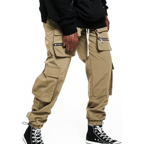Harajuku Men Cargo Pants Streetwear Hip Hop Joggers Multi Pockets Sweatpants Harem Pants for Men Casual Military Male Trousers