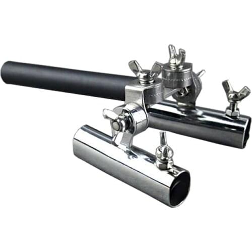 Fishing Rod Holder Stainless Steel Boat Rod Holders Portable Boat Fishing Rod Holder Tools Kits Two Fishing Rods Can Be Inserted