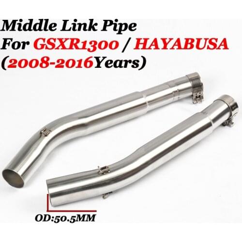Slip On For SUZUKI GSXR1300 HAYABUSA GSX-R Motorcycle Exhaust Muffler Escape Modified Stainless Steel Connector Middle Link Pipe