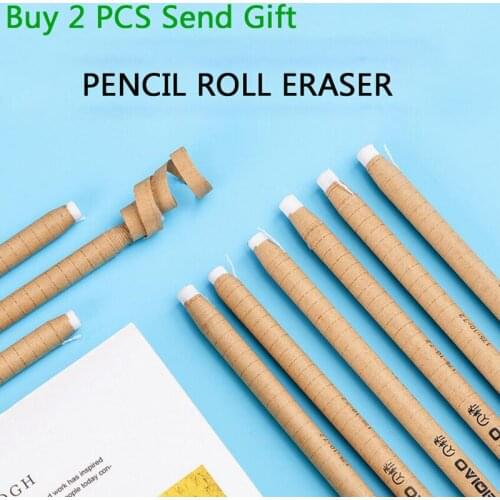 New Arrival School Student Writing Pencil Eraser Nice Quality Painting Pencil Roller Eraser Buy 2 PCS Send Gift