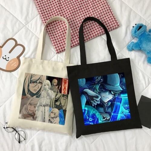 Akudama Drive Anime Trendy Harajuku Canvas Bag Shopper Goth Punk Large Capacity Ladies Bag Classic Shoulder Bag Vintage Tote Bag