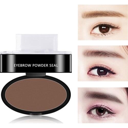 Natural Arched Eyebrow Stamp Quick Makeup Brow Stamps Powder Pallette Eyebrow Powder Seal Dropshipping