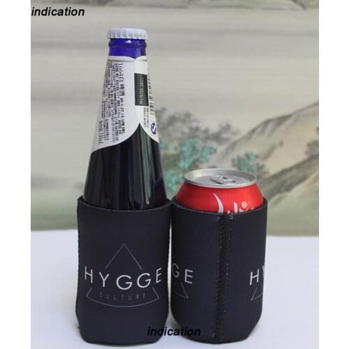 100pcs Customized Your Logo Print Neoprene Stubby Holder Beer Can Picnic Cooler Cover Sleeve For Wedding Party Favors Or Gifts