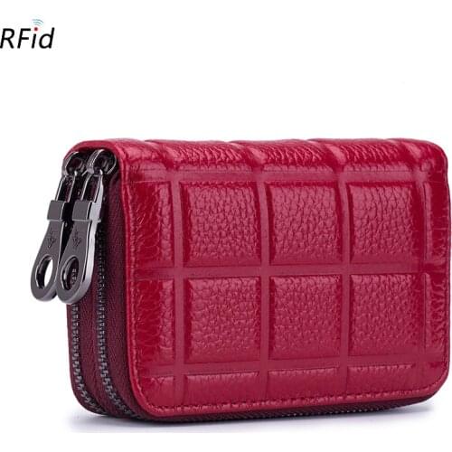 New Female Genuine Leather Wallets Women Short Zipper Purse Fashion Card ID Holders Lady Mini Wallet Clutch Luxury Women wallet
