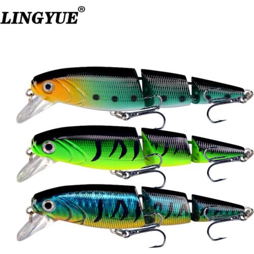New Arrival 1pcs 11cm/15g Fishing Lures 3 Segment Lifelike Swimbait Plastic Hard Baits 5 Colors Available Wobblers Fishing bait