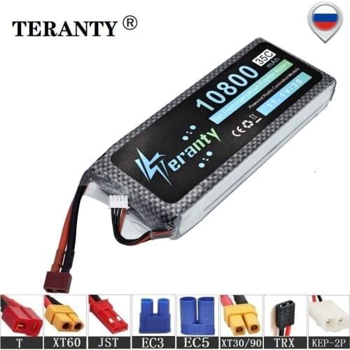 Upgrade 11.1v 10800maH 35C Lipo Batterry For RC Quodcopter Car Boats Drones Spare Parts 3s 10400mah 11.1v Rechargeable Batteries