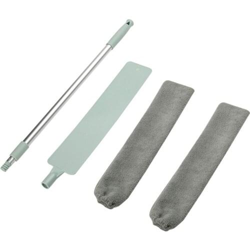 Flat Duster Square Cloth Cover Duster Cabinet Sofa Corner Cleaning Brush Furniture Bottom Dust Crumbs Spiderweb Broom Collector