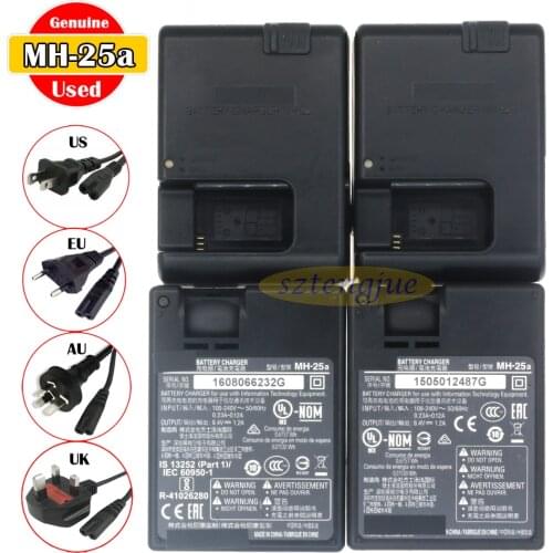 Used Genuine MH-25a Charger for D850 D800 D800E D810 D810E D600E D500 D7000 D7100 D7200 D7300 D7500 D610 D750 EN-EL15a EN-EL15b