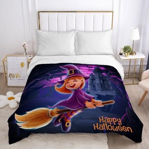 Cartoon Hallowmas Childrens Duvet cover Quilt/Blanket/Comfortable Case Bedding for kids baby boy girls 140x200 for Home Broom