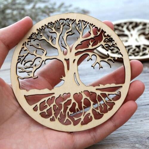 Tree of Life Wood Coaster, Tree shape for scrapbooking, DIY Crafting Laser Cut Tags, Wood Craft Supplies, Party Deco