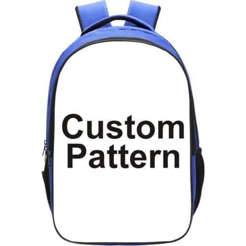 Customize Your Name Image Backpack Teen Boys Girls Cool Primary Junior Kids Bagpack Cartoon Rucksack Bookbags