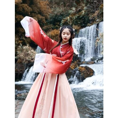 Ancient Hanfu Fairy Dress Traditional Chinese Clothing for Women Vintage Princess Costume Tang Dynesty Elegant Festival Outfit