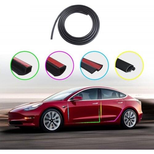 For Tesla model3 Car Door Seal Strips Auto Universal Seals Weatherstrip Rubber Seals Sound Insulation Sealing Strip Automobiles