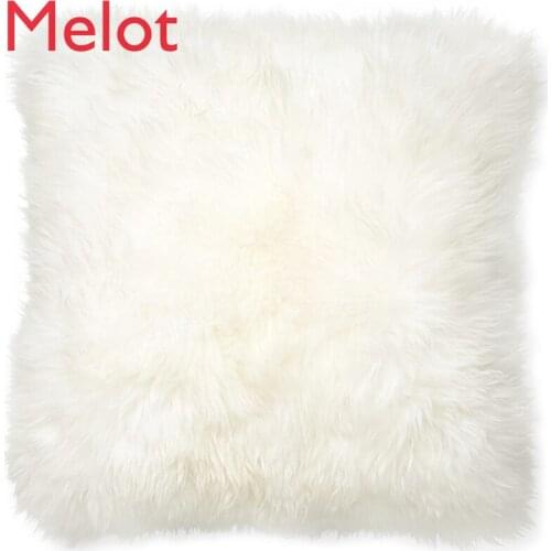 High-Grade Wool Solid Color Cushion Pillow Soft Velvet Pillow Simple Pillows For Living Room Decorative Pillow Cushion