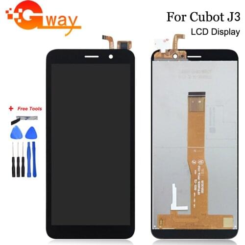 5.0" For Cubot J3 LCD Display Touch Screen Digitizer For Cubot J3 Mobile Phone Assembly Accessories Black + Free Tools