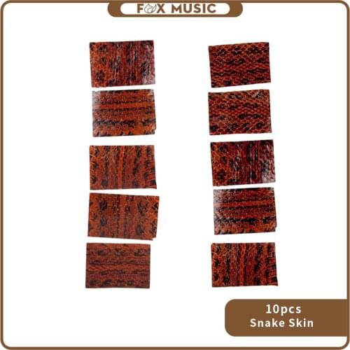 10 PCS Bow Skin Snake Skin Leather For Wrapping Violin Frog 2.5x3.5cm Bow Skin Violin Parts Accessories New