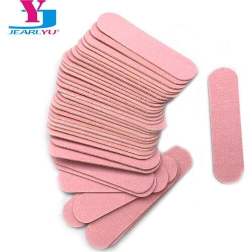 100pcs/lot Mini Nail Art Manicure Buffer Sanding Nail Files Wood Sandpaper Grit Manicure Device Nail Decorations Tool Disposable