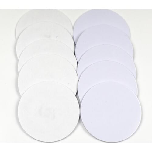 1000pcs 125khz RFID EM4305 T5577 Rewritable Coin Card Adhesive Sticker Copy Clone Card Diameter 25mm
