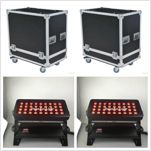 2pcs with Road case LED Architerctural city color 36x15w rgbwa dmx Wall Washer led Light City Color LED