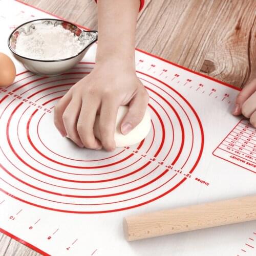 2021 Non-stick Silicone Mat Make Pizza Cake Kitchen Gadgets Cooking Tools Utensils Bakeware Kneading Dough Accessories Materials