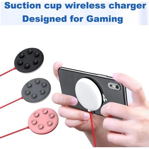 Spider Suction Cup Wireless Charger For iPhone XR XS Max Portable Fast Wireless Charging Pad For Samsung Note 10 9 S9+ S8
