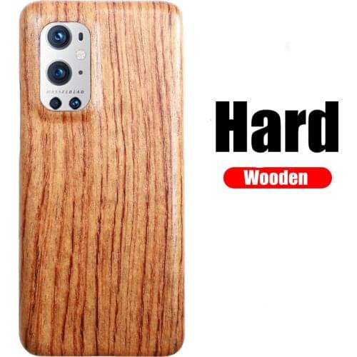 Hard Wooden For Oneplus 9 Pro Case Wooden Grain For Oneplus9 One plus 9 1+9 Pro Anti-Knock Protective shell Cover
