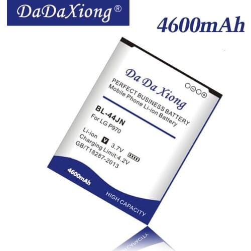 Da Da Xiong 4600mAh BL-44JN BL44JN BL 44JN Battery for LG P970 P690 P693 E730 E510 C660 P698 MS840 L5 E400 E610 Phone Battery
