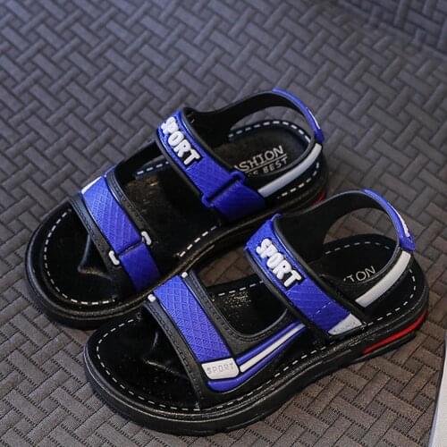 Kids Boy Sandals Soft-soled Beach Shoes Summer Baby Boys Anti-kickanti-kick Sandals Sports Outdoor Sandals Сандалии Breathable