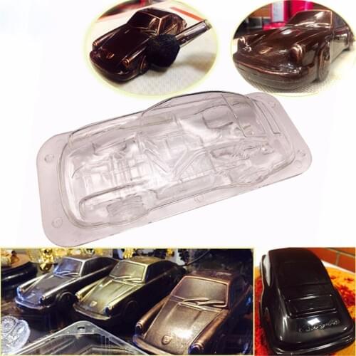 DIY 3D Car Shape Cake Mold Soap Ice Mould Candy Chocolate Kitchen Bake Tool